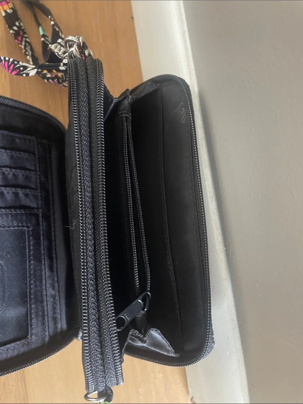 Vera Bradley Quilted Paisley Crossbody Wallet with Key Pouch - Picture 5 of 5